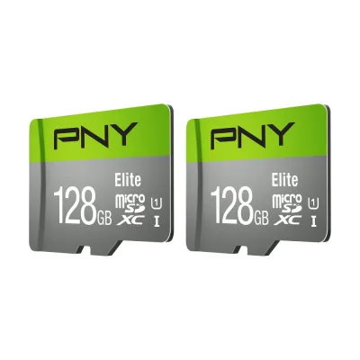 P-OTGCR128MSC3-GE - PNY Elite 128GB Class 10 microSDXC Flash Memory Card with OTG Reader