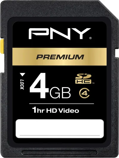 P-SDHC4G4L-HS - PNY Performance 4GB Class 4 SDHC Flash Memory Card
