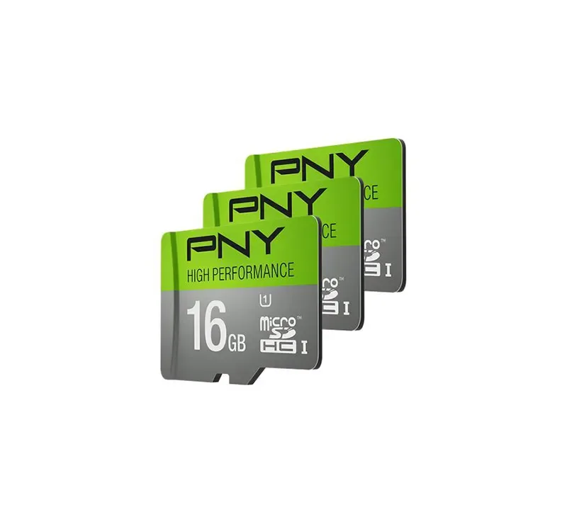 P-SDU16GU160G-GEX3-BNDL - PNY High Performance 16GB Class 10 microSD U1 Flash Memory Card (3 Pack)