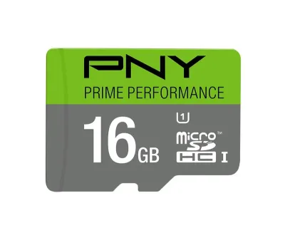 P-SDUH16GU1R85K-PRIME - PNY Prime 16GB microSD U1 Flash Memory Card