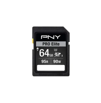 P-SDX64U395PRO-GE - PNY PRO Elite 64GB Class 10 SDXC Flash Memory Card