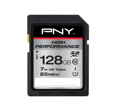 P-SDXC128U185-GE - PNY 128GB Class 10 SDXC UHS-I (U1) Flash Memory Card