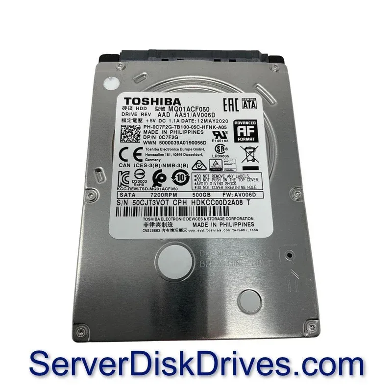 P000501290 - Toshiba 160GB 7200RPM SATA 1.5GB/s 16MB Cache 2.5-inch Hard Disk Drive