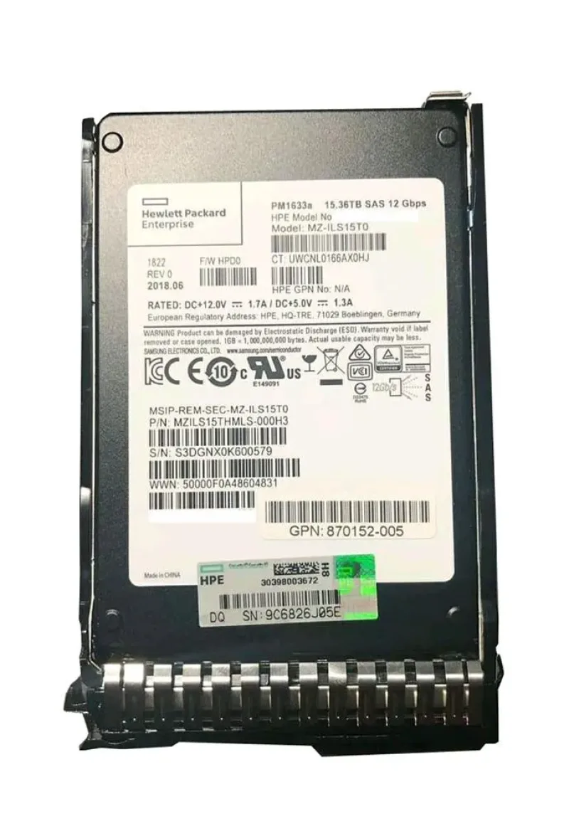 P07198-B21 - HP 15.36TB NVMe x4 Lanes Read Intensive 2.5-inch Solid State Drive