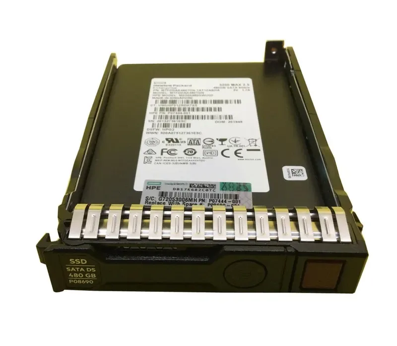 P07444-001 - HP 480GB Triple-Level Cell SATA 6Gb/s Mixed Use 2.5-inch Solid State Drive