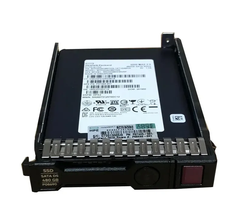 P08690-001 - HP 480GB Triple-Level Cell SATA 6Gb/s Mixed Use 2.5-inch Solid State Drive