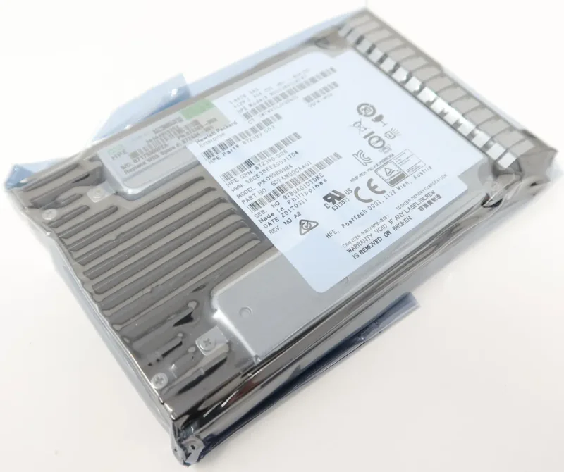 HPE P08724-001 3.84TB SAS 12Gb/s cMLC FIPS 2.5-inch Solid State Drive For 3PAR StoreServ 8000. In Stock