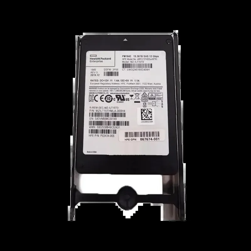 HPE P08728-001 15.36TB SAS 12Gb/s 2.5-inch Internal Solid State Drive For 3PAR 9000