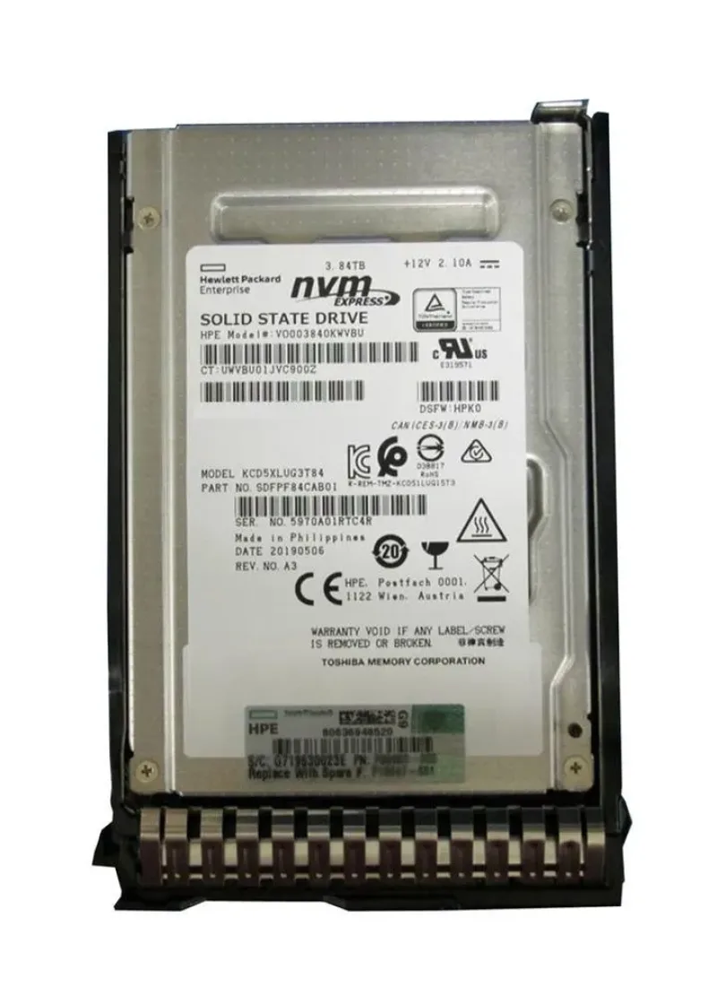 P10212-B21 - HP 3.84TB NVMe x4 Lanes Read Intensive 2.5-inch Solid State Drive