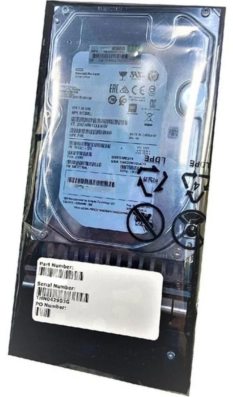 HPE P21316-003 14TB 7200RPM 12Gb/s SAS Hot-Swappable 3.5-Inch Hard Drive With Tray For MSA 2060