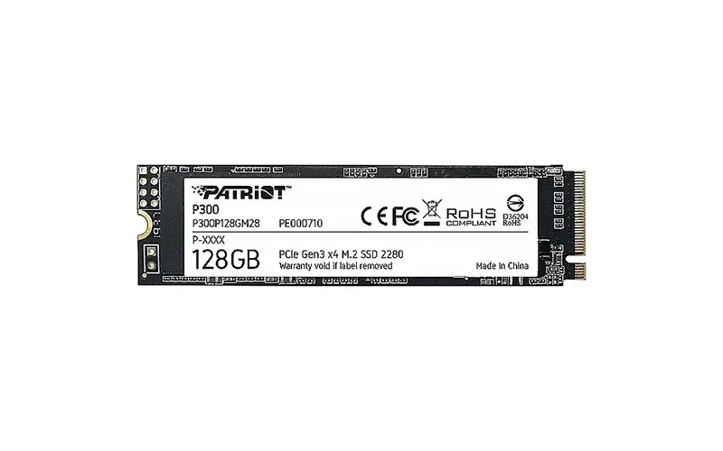 P300P128GM28 - Patriot Memory P300 128GB PCI Express NVMe 3.0 x4 M.2 Solid State Drive