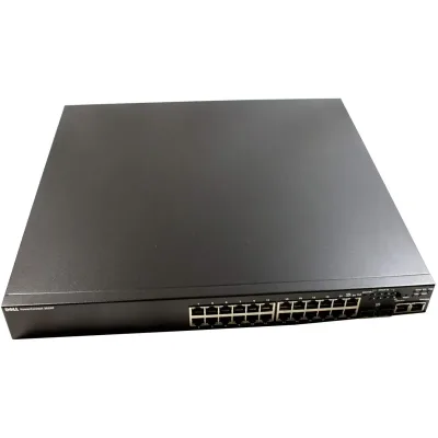 P324P4P - Dell PowerConnect 3524P 24 x Ports 10/100Base-T PoE + 2 x Ports Shared SFP + 2 x Ports 10/100/1000Base-T Fast Ethernet Manageable Stackable Ethernet Switch