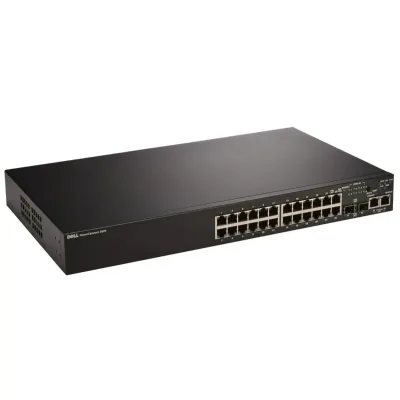 P489K - Dell PowerConnect 3524P 24 x Ports 10/100Base-T PoE + 2 x Ports Shared SFP + 2 x Ports 10/100/1000Base-T Fast Ethernet Manageable Stackable Ethernet Switch