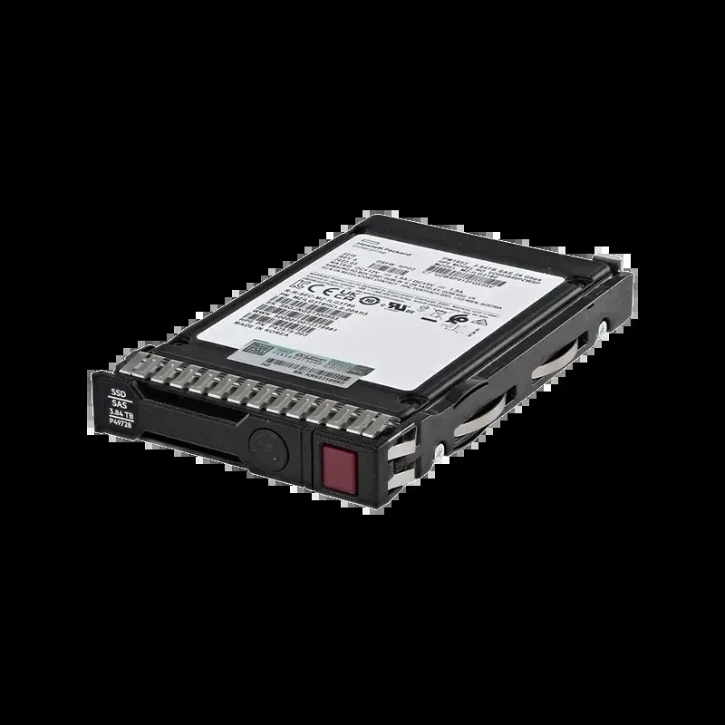 HPE P49273-B21 HPE PM1653 3.84TB SAS 24Gbps RI SFF SSD with tray for enterprise servers
