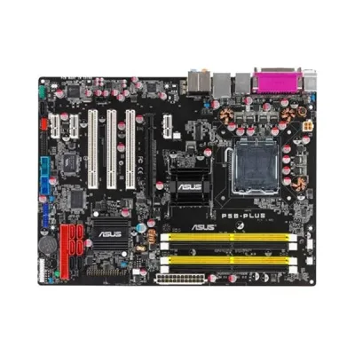 P5B-PLUS - ASUS AI Lifestyle P5B-Plus Desktop Board Intel P965 Express Enhanced SpeedStep Technology Socket T 1066MHz, 800MHz, 533MHz FSB 8GB DDR2 SDRAM DDR2-533/PC2-4200, DDR2-667/PC2-5300, DDR2-800/PC2-6400 ATX