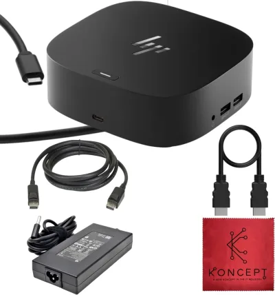 P5Q58AA - HP 150-Watts Thunderbolt 3 Dock Station for ZBook 15 G3 Mobile Workstation