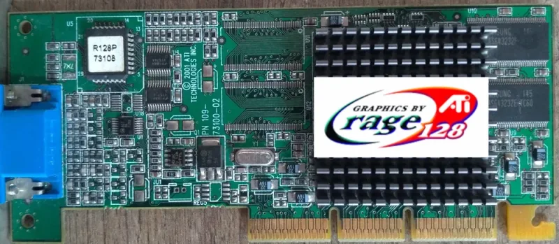 P6197-69501 - HP Video AGP 128 Ultra 32MB Rage Video Graphics Card