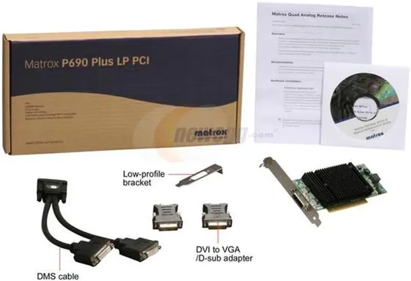 P69-MDDP256LAUF - Matrox P690 Plus 256MB DDR2 128-Bit PCI Video Graphics Card