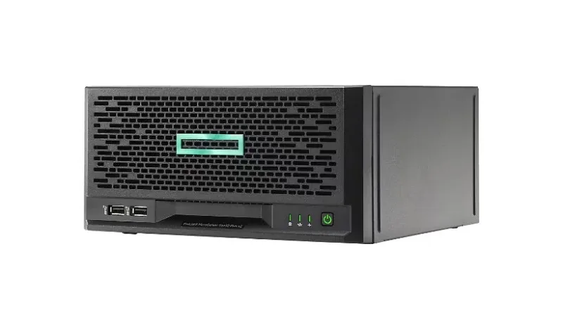 HPE P69102-005 ProLiant MicroServer Gen10 Plus v2 1x Pentium Gold G6405 Dual-Core 4.10 GHz 1x 16GB DDR4 4-Bays NHP LFF Embedded VROC Controller 1x 180W Non-Redundant PSU Ultra Micro Tower Smart Choice