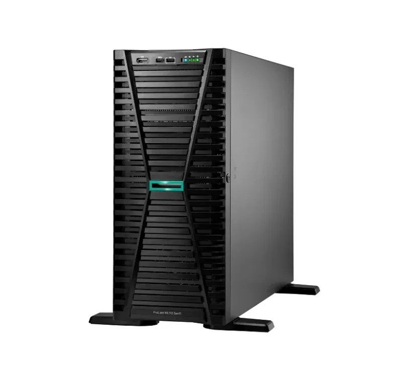 HPE P69303-005 ProLiant ML110 Gen11 1x Xeon Silver 4410Y 12-Core 2.00GHz 1x 32GB DDR5 2x 480GB SATA SSD 8-Bays SFF MR408i-o 2x 800W PSU 4.5U Tower Server. In Stock