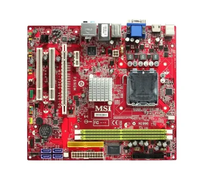 P6NGM-FIH - MSI Desktop Board Core 2 Quad, Core 2 Duo, Pentium 4, Pentium 4 (Extreme Edition), Pentium D, Pentium (Extreme Edition) nVIDIA nForce630i Socket T 1333MHz, 1066MHz, 800MHz, 533MHz FSB 4GB DDR2 SDRAM 800MHz, 667MHz, 533MHz