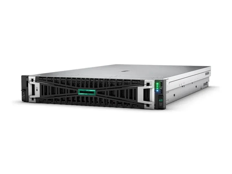 HPE P71680-005 ProLiant DL380 Gen11 1x Xeon Silver 4509Y 8-Core 2.60GHz 2x 32GB DDR5 2x 480GB SATA SSD 8-Bays SFF MR408i-o Controller 2x 1000W Flex Slot RPS PSU 2U Rack-mountable Smart Choice Server