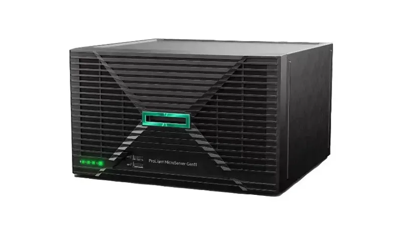HPE P74439-005 ProLiant MicroServer Gen11 1x Pentium Gold G7400 Dual-Core 3.70GHz 1x 16GB DDR5 4-Bays 1x 1TB NHP LFF Embedded VROC Controller 1x 180W Non-Redundant PSU Ultra Micro Tower Smart Choice S