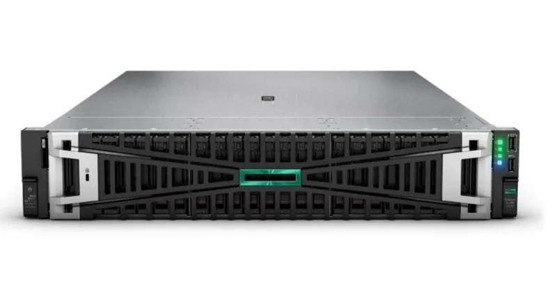 HPE P86710-005 ProLiant DL380 Gen11 - 4510 12-core, 2.40GHz, 64GB-R, 1x7.68TB NVMe SSD, 8 Small Form Factor Drives, 2x800W PS Rack Server