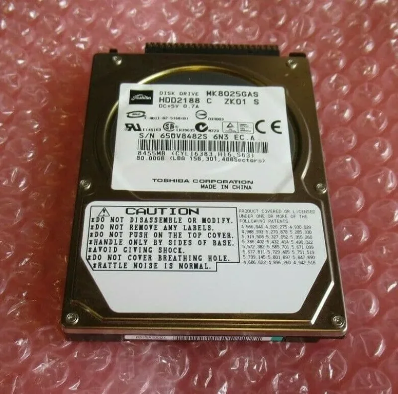 PA3306U1H60 - Toshiba 60GB 7200RPM ATA-100 8MB Cache 2.5-inch Hard Disk Drive