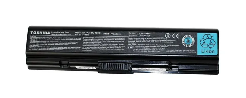 PA3534U-1BRS - Toshiba Lithium Ion 6-Cell Notebook Battery Lithium Ion (Li-Ion) 10.8V DC