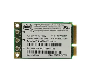 PA3538U - Toshiba Intel 4965AGN WiFiLink a/b/g/n Mini PCI Express Card
