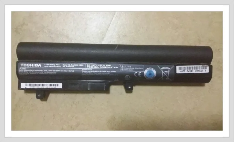 PA3734U-1BRS - Toshiba Lithium Ion Notebook Battery Proprietary Lithium Ion (Li-Ion) 5800mAh 10.8V DC