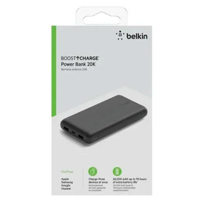 PB0004BTC1 - Belkin 20000mAh 15-Watts USB C in USB A Power Bank