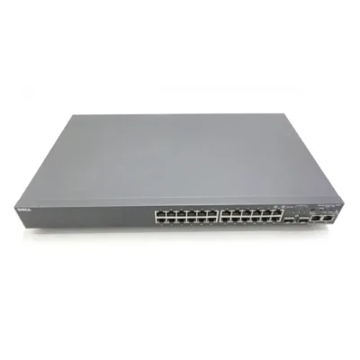 PC3424 - Dell PowerConnect 3424 24 x Ports 10/100Base-T Stackable Rack-mountable Layer 2 Managed Ethernet Switch