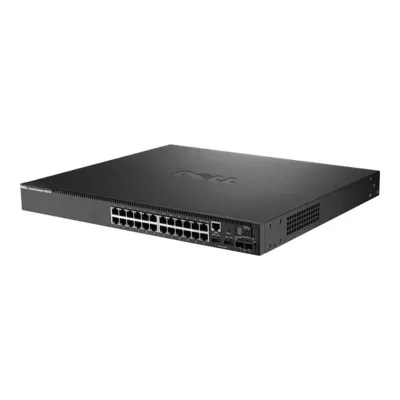 PC5524P - Dell PowerConnect 5524P 24 x Ports 10/100/1000Base-T PoE + 2 x Ports 10 Gigabit Ethernet SFP+ Layer 3 Managed Gigabit Ethernet Network Switch