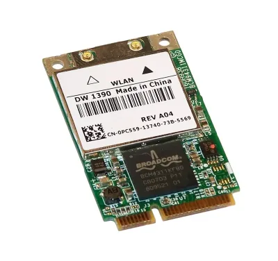PC559 - Dell DW 1390 IEEE 802.11b/g Mini PCI-Express Wi-Fi Adapter 54 Mbps Internal