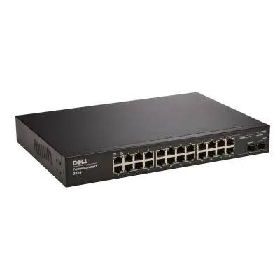 PCT2824 - Dell PowerConnect 2824 24 x Ports 10/100/1000Base-T Rack-Mountable Layer 3 Managed Gigabit Ethernet Network Switch