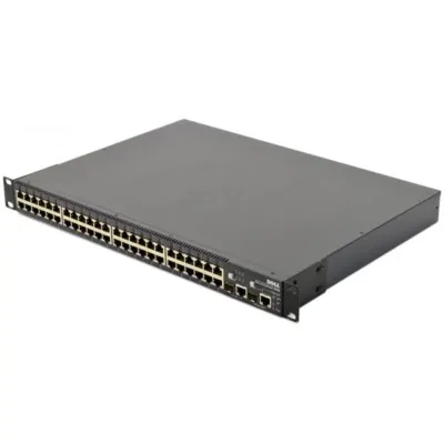 PCT3348 - Dell PowerConnect 3348 48 x Ports 10/100Base-T + 2 x Ports 10/100/1000Base-T SFP Layer 2 Managed Rack Mountable Ethernet Network Switch