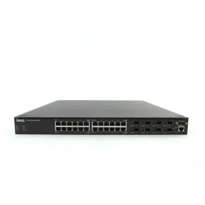 PCT6024 - Dell PowerConnect 6000 Series 6024 24 x Ports 10/100/1000Base-T Gigabit Ethernet + 8 x Ports 1000Base-T SFP Combo Rack-Mountable Layer 3 Managed Routing Switch
