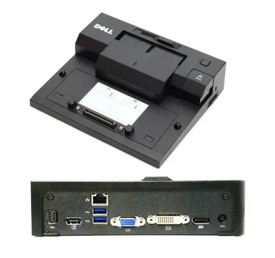 PDXXF - Dell E-Port USB 3.0 Advanced Port Replicator with AC Adapter for Latitude E-Family Laptops