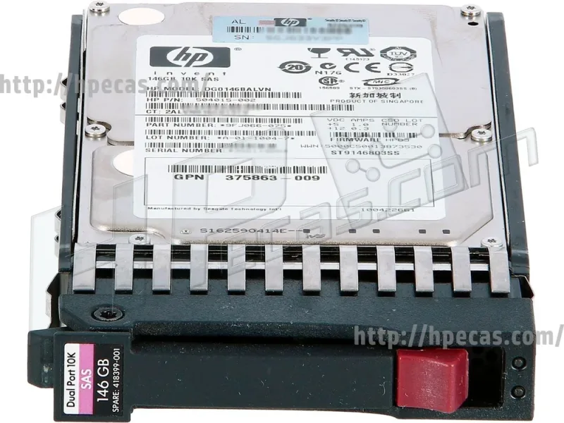 PHH835V2AZ - HP 146GB 10000RPM SAS 3GB/s Hot-Pluggable Dual Port 2.5-inch Hard Drive