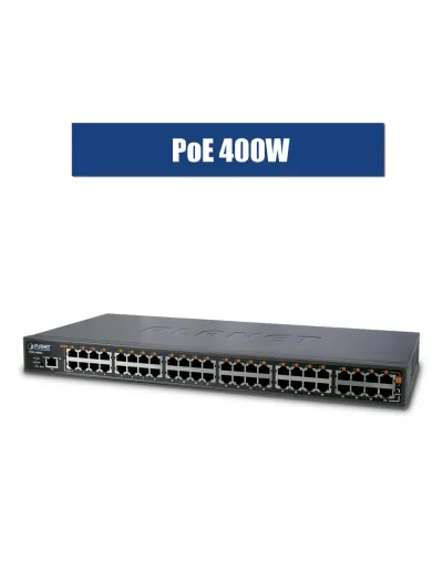 POE-2400G - Planet Industrial 24 x Port Gigabit 60W Ultra PoE Managed Injector Hub (800W)