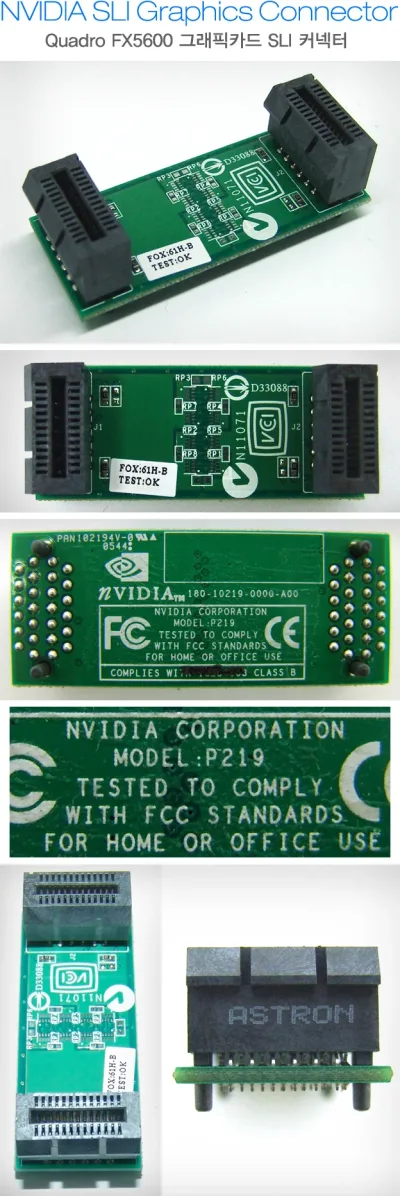 PP654A - HP Nvidia SLI Graphics Video Card SLI Bridge for XW9300 Workstation