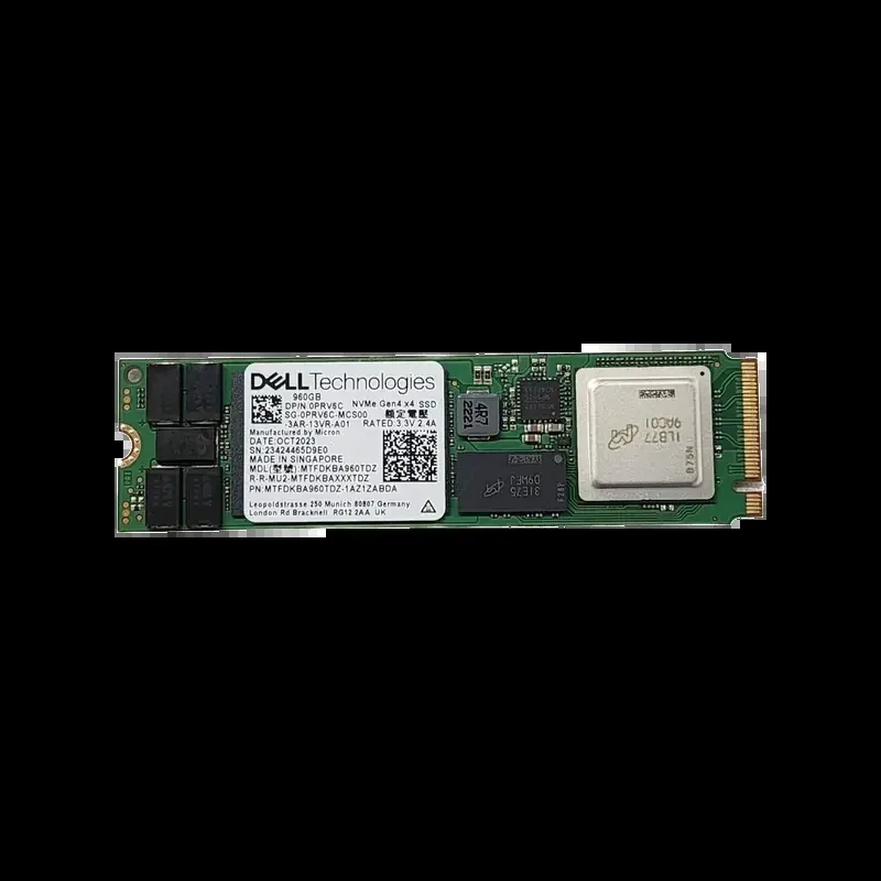 Dell PRV6C 960GB Triple-Level Cell PCI Express NVMe 4.0 Read Intensive M.2 Solid State Drive