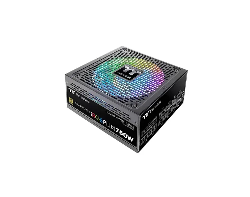 PS-TPI-0750F3FDGU-1 - Thermaltake Toughpower iRGB PLUS Gold TPI-750DH3FCG 750-Watts 90% Efficiency ATX12V/EPS12V 80 plus Gold Power Supply