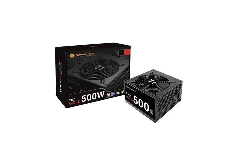 PS-TR2-0500NPCGEU-G - Thermaltake TR2 Thermaltake TR2-500AH2NSG 500-Watts 92% Efficiency ATX12V & EPS12V 80 PLUS Gold Power Supply