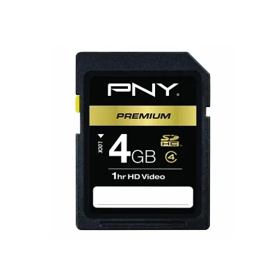 PSDHC4G4HGE - PNY Performance 4GB Class 4 SDHC Flash Memory Card