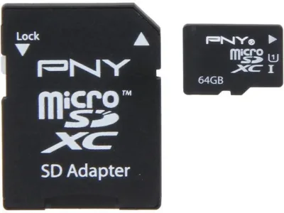 PSDUX64U1GE - PNY Professional X 64GB Class 10 microSDXC Flash Memory Card