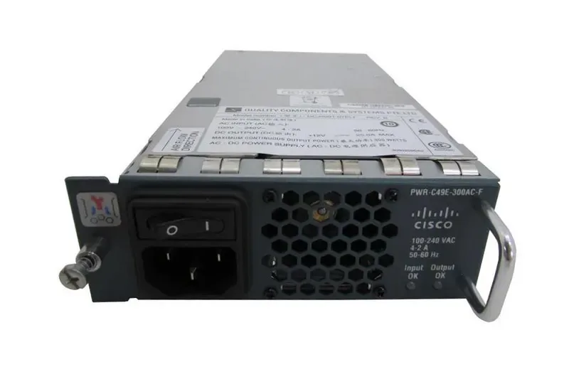 PWR-C49E-300AC-R - Cisco 300-Watts AC Power Supply for Catalyst 4948E-F Switch