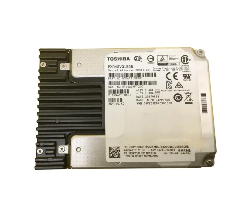 Toshiba PX04SVQ192B 1.92TB SAS 12Gb/s Mixed Use 2.5-Inch Solid State Drive. In Stock